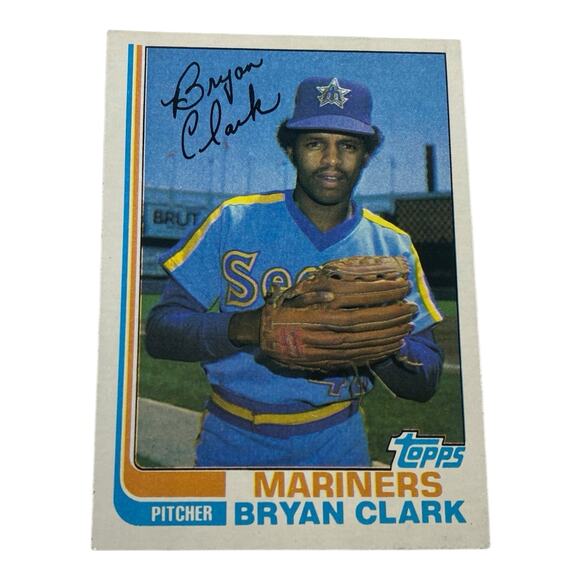Bryan Clark Autograph Signed 1982 Donruss Seattle Mariners - Picture 1 of 2